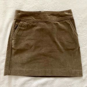 [Banana Republic] Mini Tan Corduroy Skirt